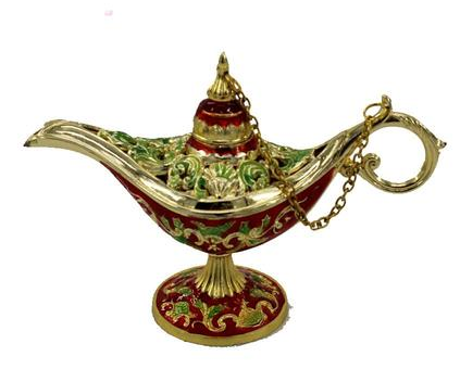 Arabian Genie Oil Lamp Container Decor Arabian Genie Oil Lamp Container Decor